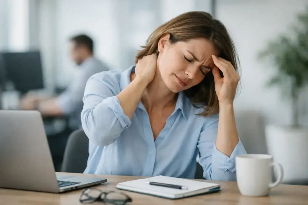 Recognizing stress symptoms physically and acting early
