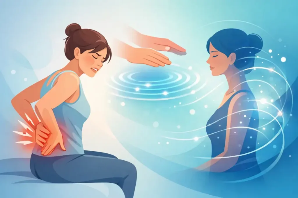 Lymphatic drainage without direct contact – is that possible?