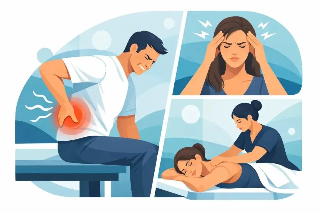 What happens during a miracle massage session?